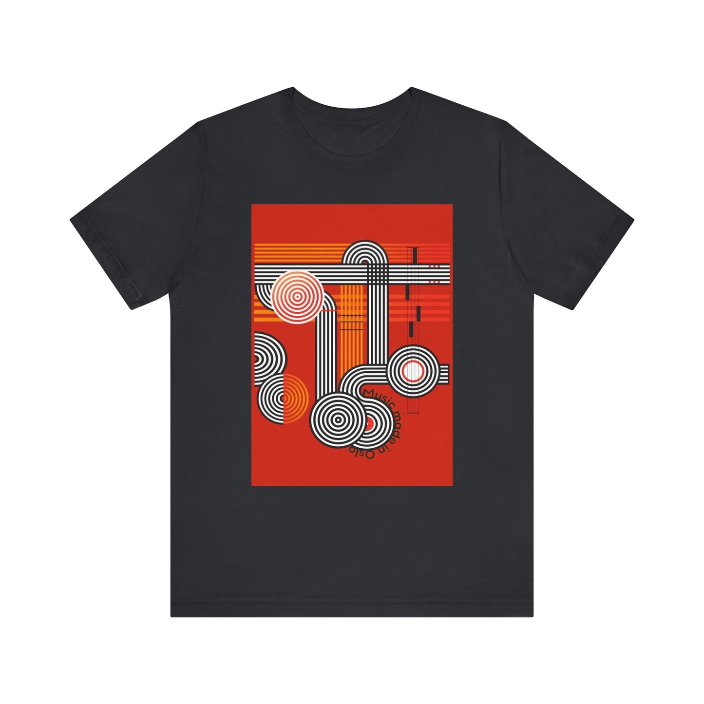 Music made in Oslo Unisex Jersey Tee - Stylish and Comfortable Graphic Shirt