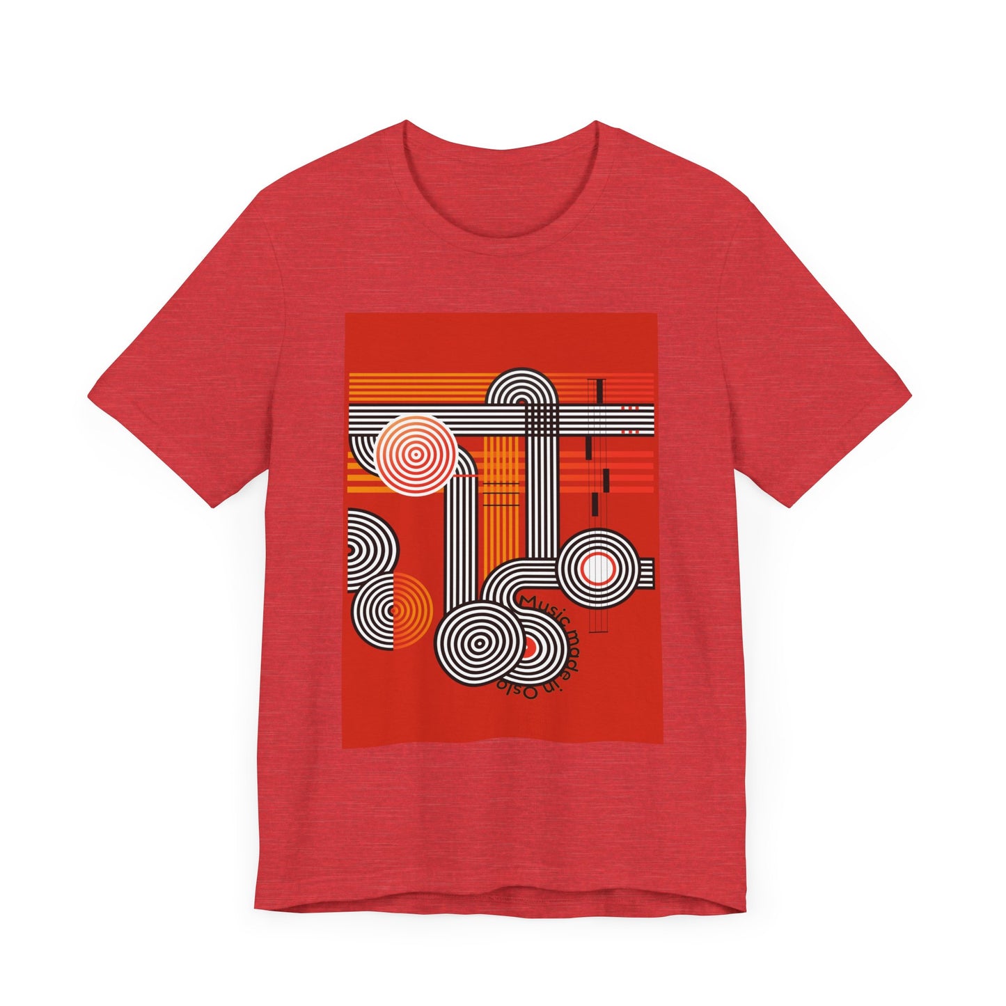 Music made in Oslo Unisex Jersey Tee - Stylish and Comfortable Graphic Shirt