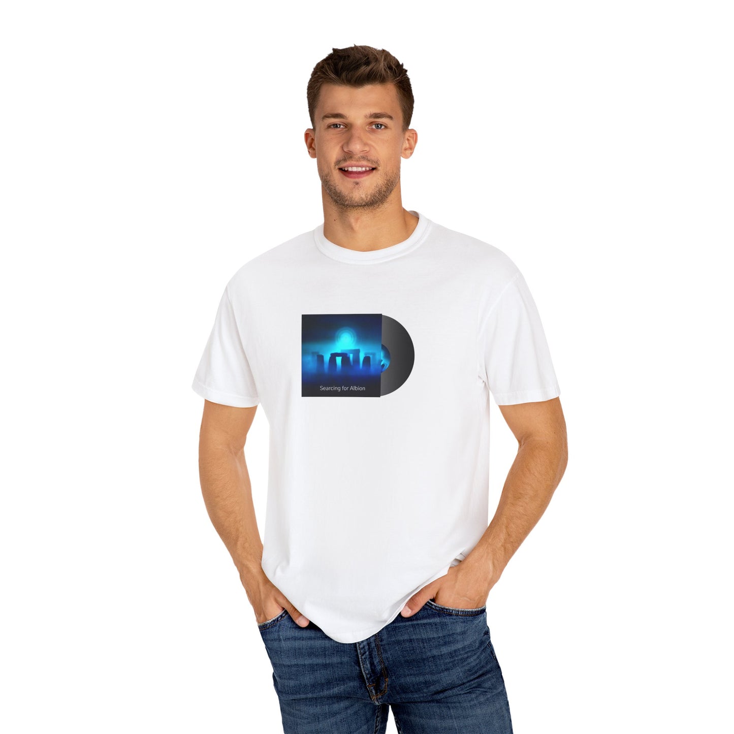 Searching for Albion Unisex Garment-Dyed T-Shirt – Unique Ocean-Inspired Tee