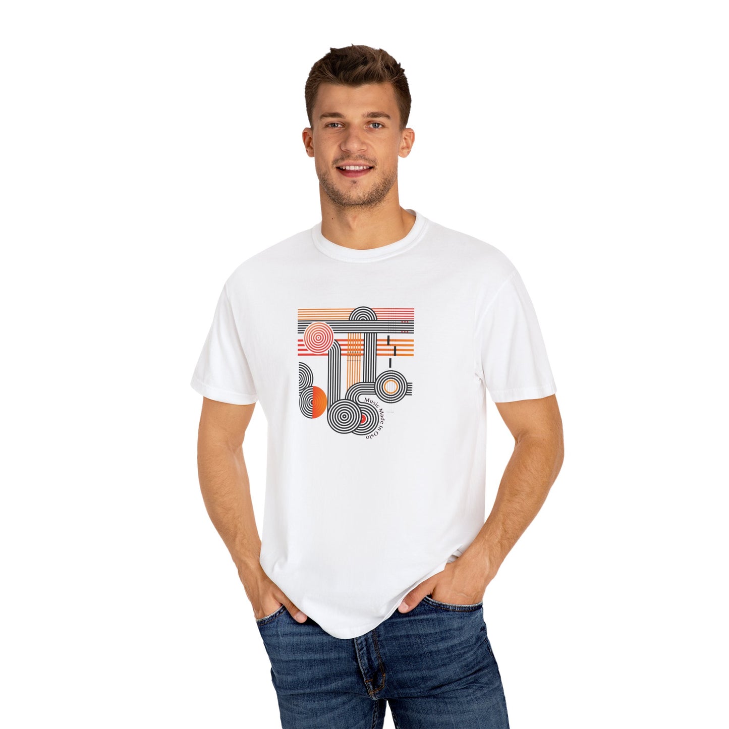 Oslo - Vibrant Graphic Unisex T-Shirt - Modern Abstract Design for Everyday Comfort