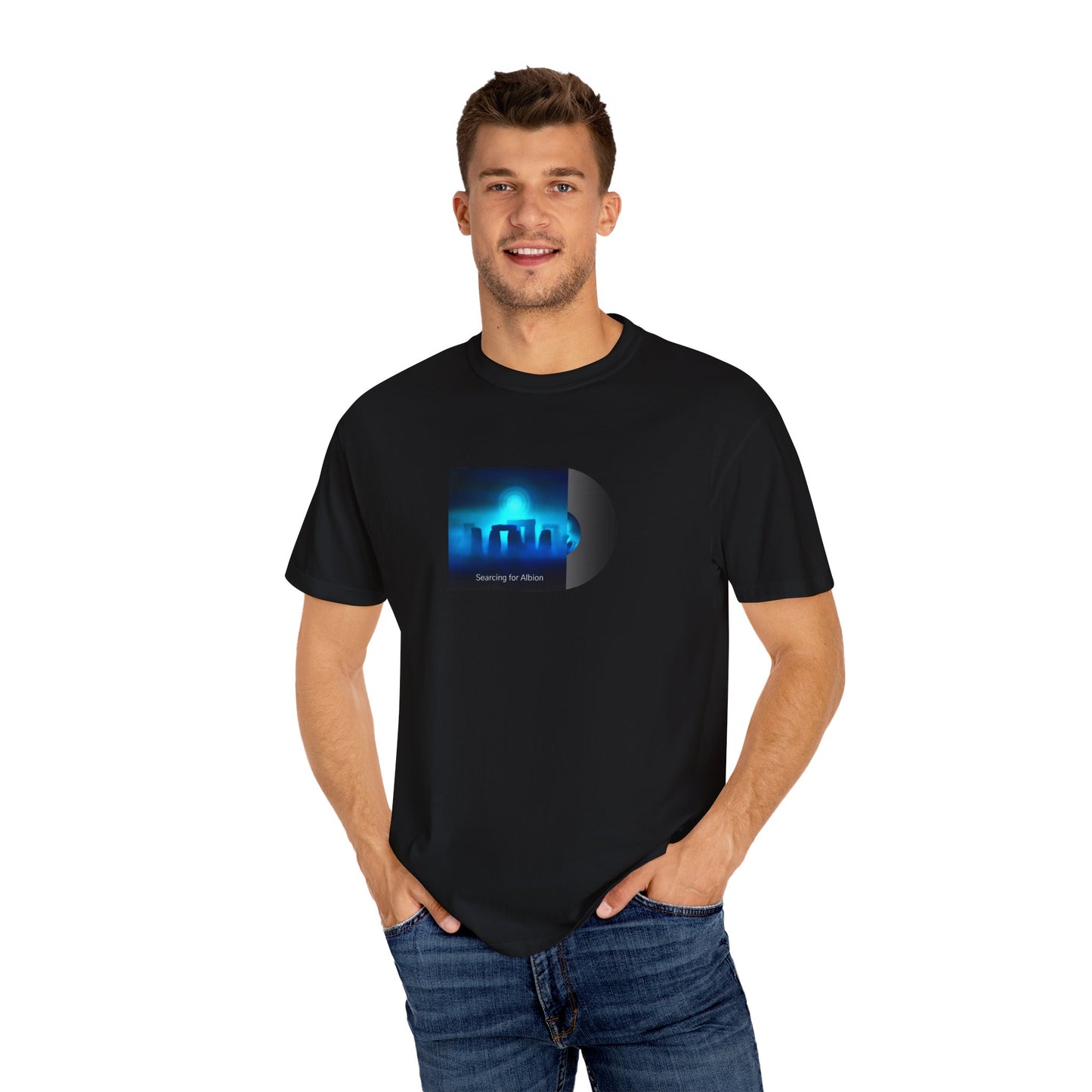 Searching for Albion Unisex Garment-Dyed T-Shirt – Unique Ocean-Inspired Tee
