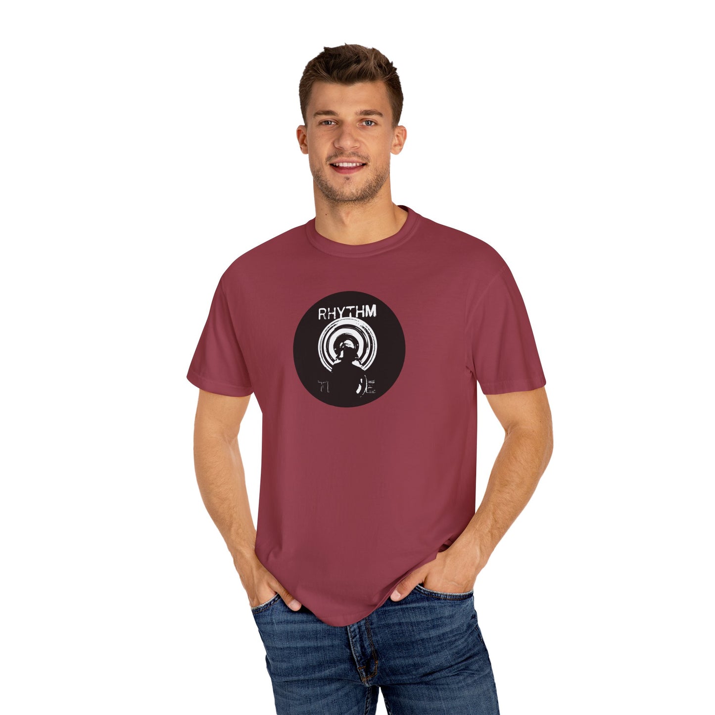 Rhythm Unisex Garment-Dyed T-Shirt | Relaxed, Music-Inspired Tee for Everyday Comfort
