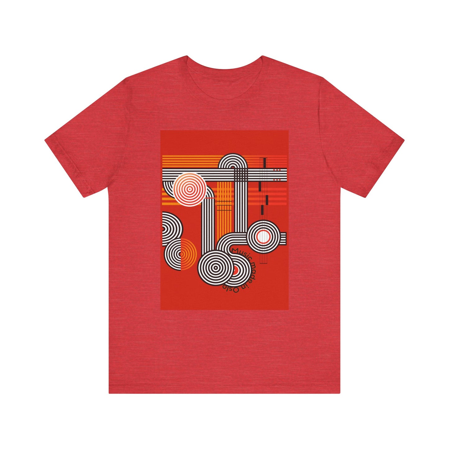 Music made in Oslo Unisex Jersey Tee - Stylish and Comfortable Graphic Shirt