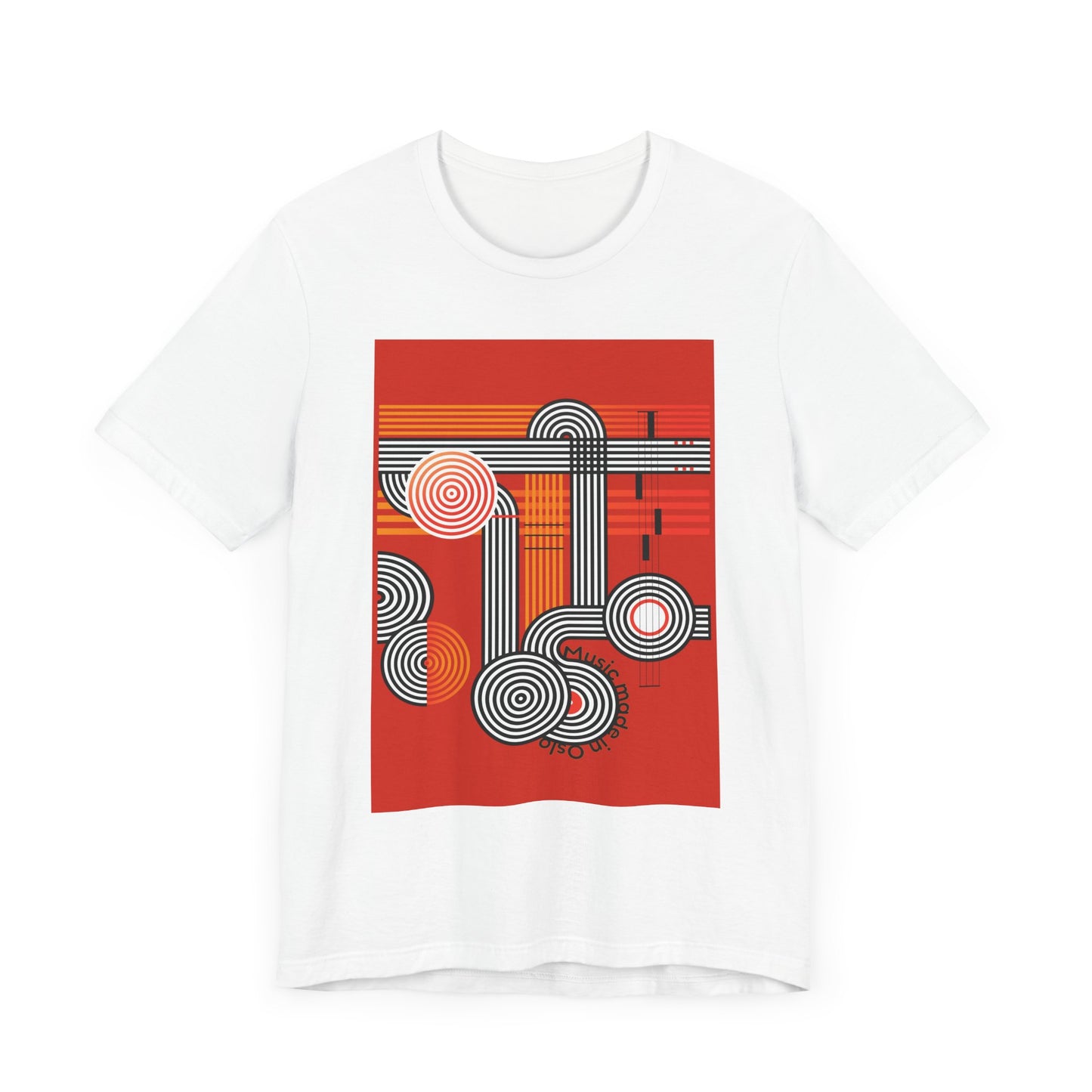 Music made in Oslo Unisex Jersey Tee - Stylish and Comfortable Graphic Shirt