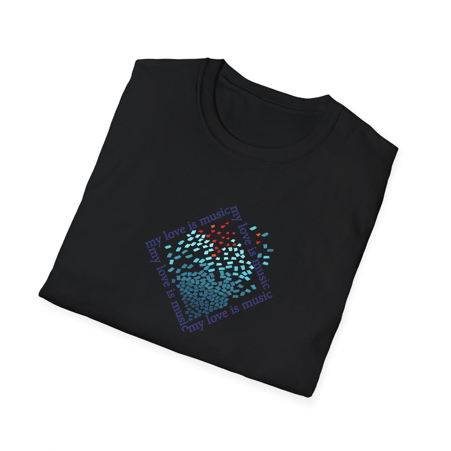 My Love is Music - Unisex Softstyle T-Shirt designed for comfort and style