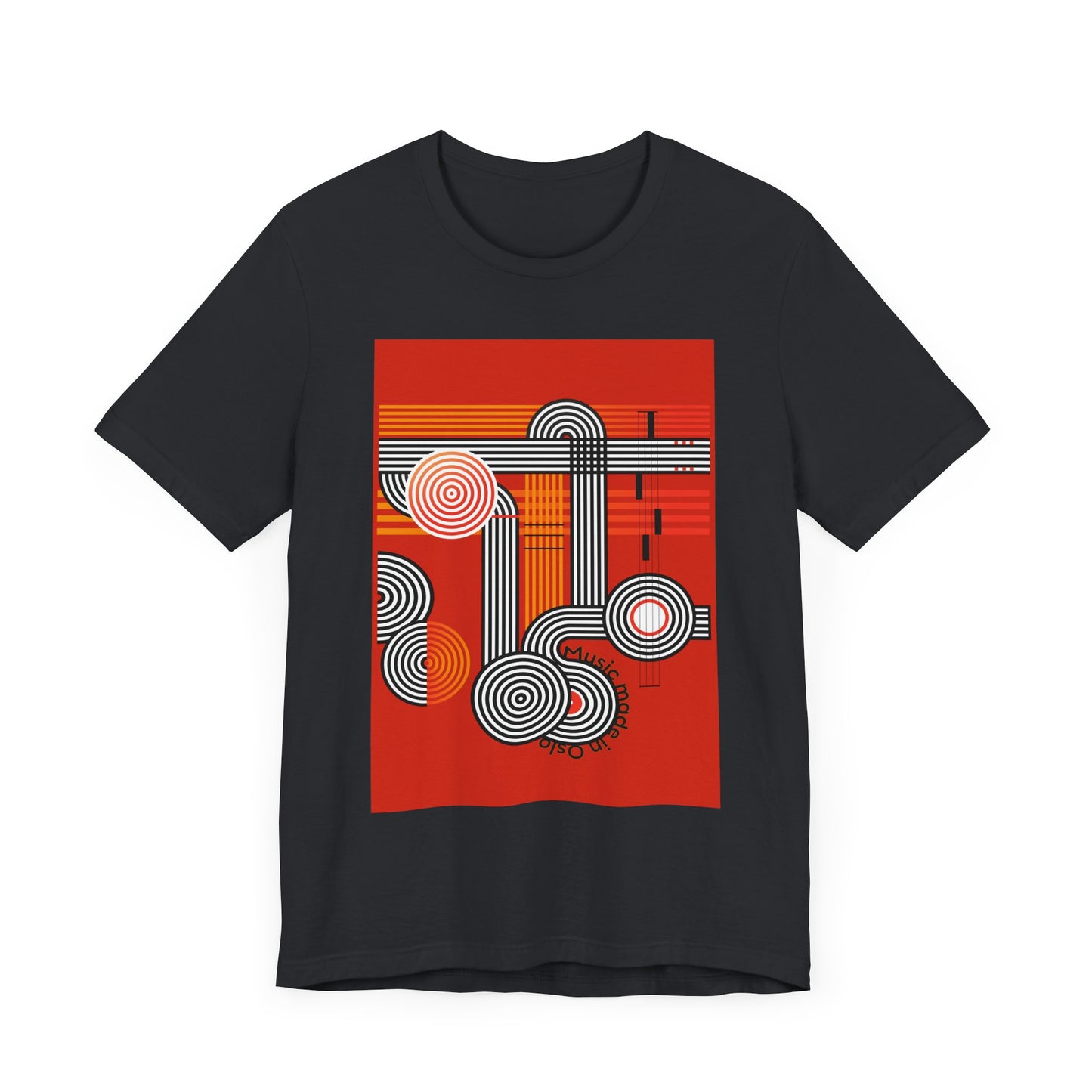 Music made in Oslo Unisex Jersey Tee - Stylish and Comfortable Graphic Shirt