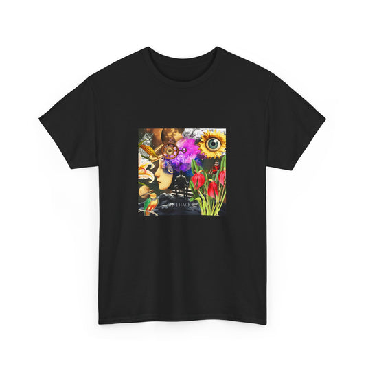 LifeHack Unisex Heavy Cotton Tee - Vibrant and surreal design