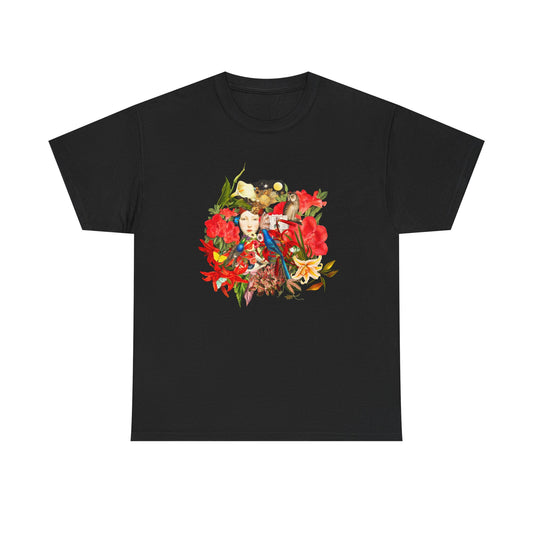 Explore and Discover Unisex Heavy Cotton Tee - Vintage Aesthetic Graphic Tee