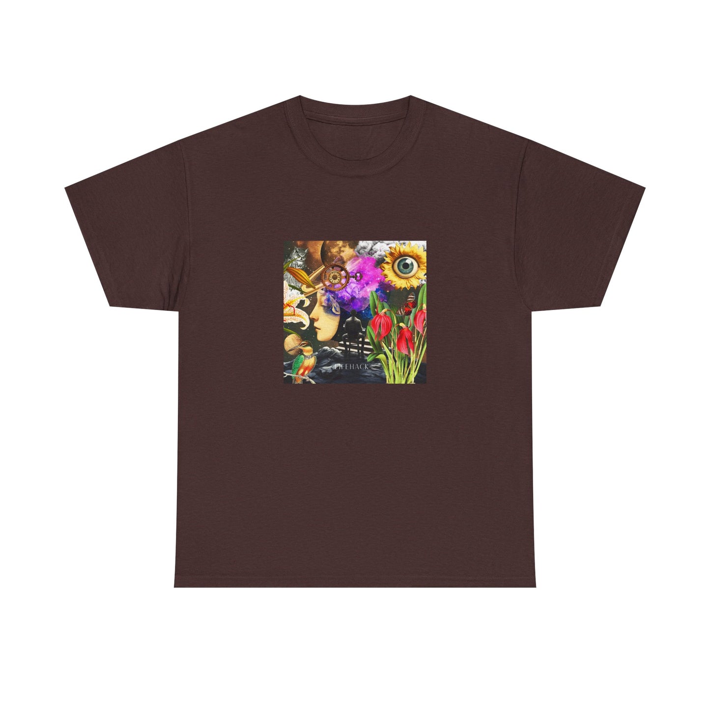Life Hack Unisex Heavy Cotton Tee - Vibrant Nature Design 